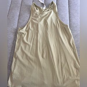 Lululemon open back tank in light lime green